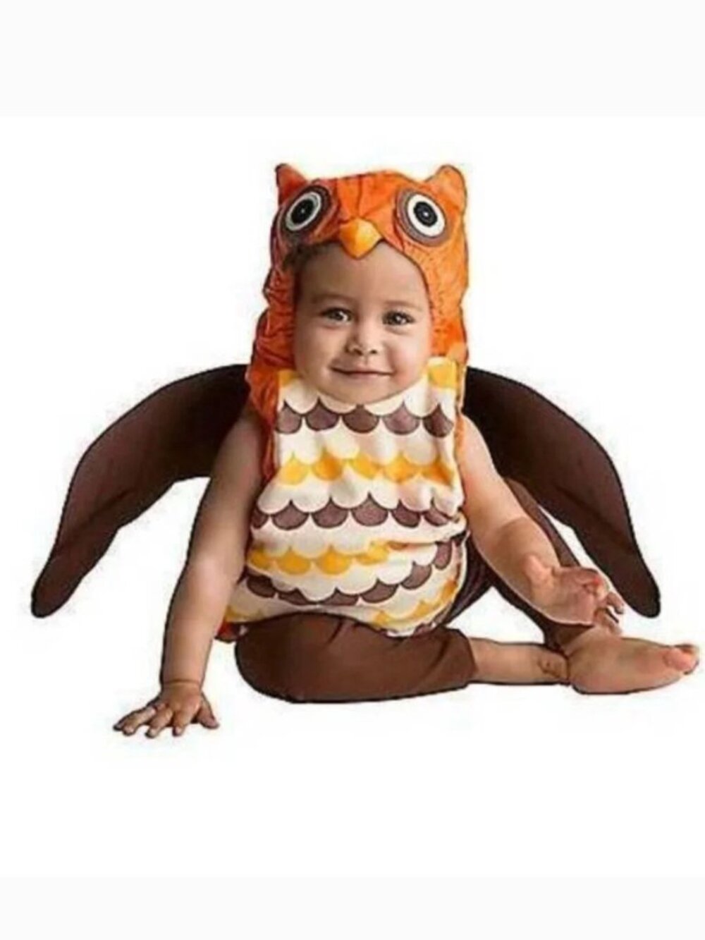 Brown Owl Halloween Costume 0/9 months Plush Vest Pants 2 Pc Baby Unisex